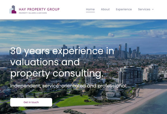 Property consulting website design