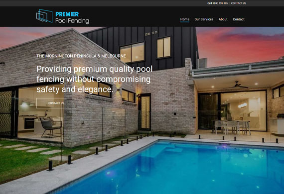 Premier Pool Fencing Web Design
