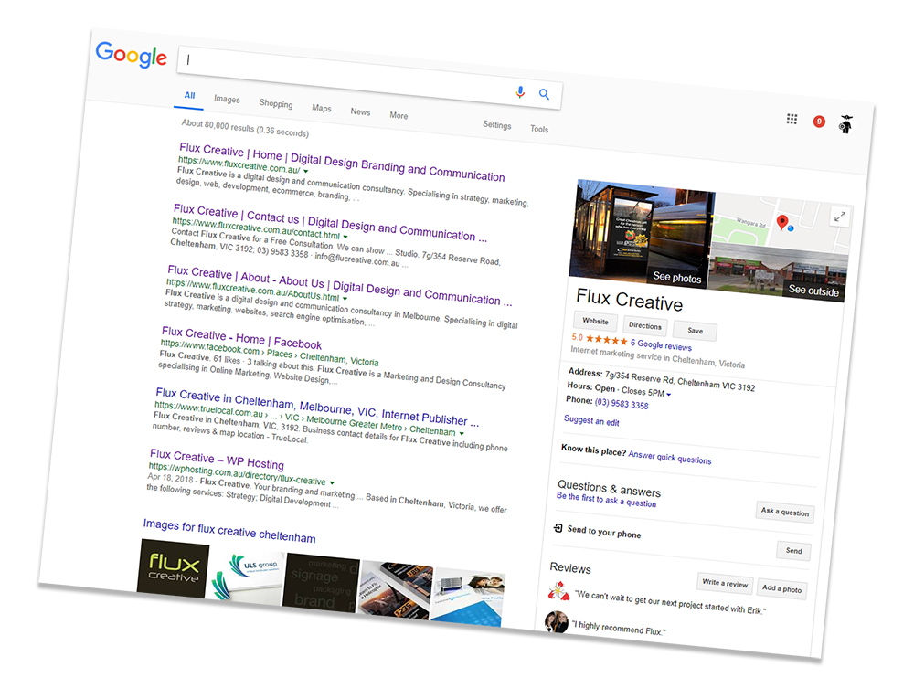 The importance of Google local search