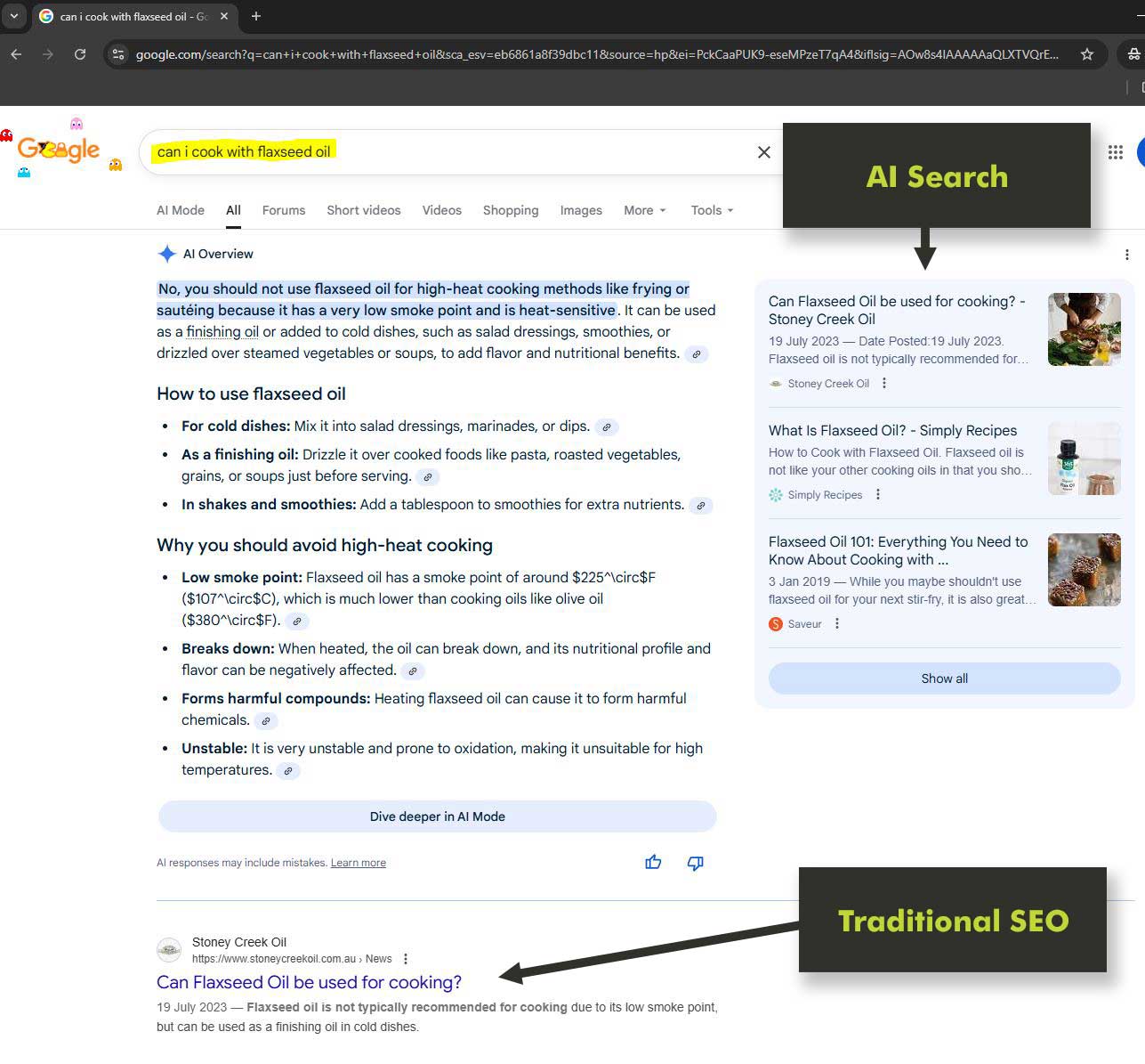 How to optimise a website for AI Powered Search